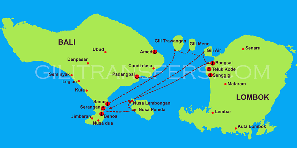 Карта остров бали где находится